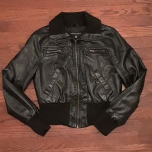 Faux leather jacket
